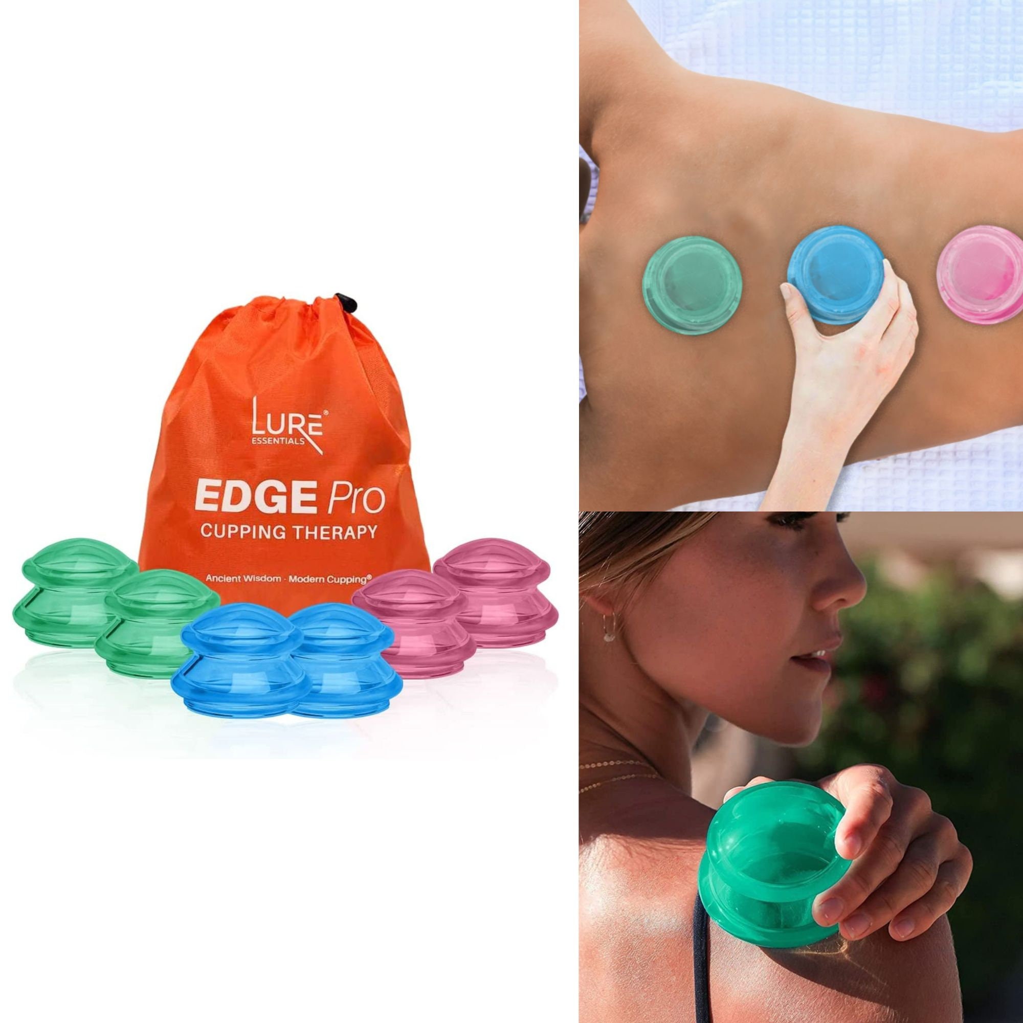 EDGE™ Cupping Therapy Set Multicolor, 6 Cups 