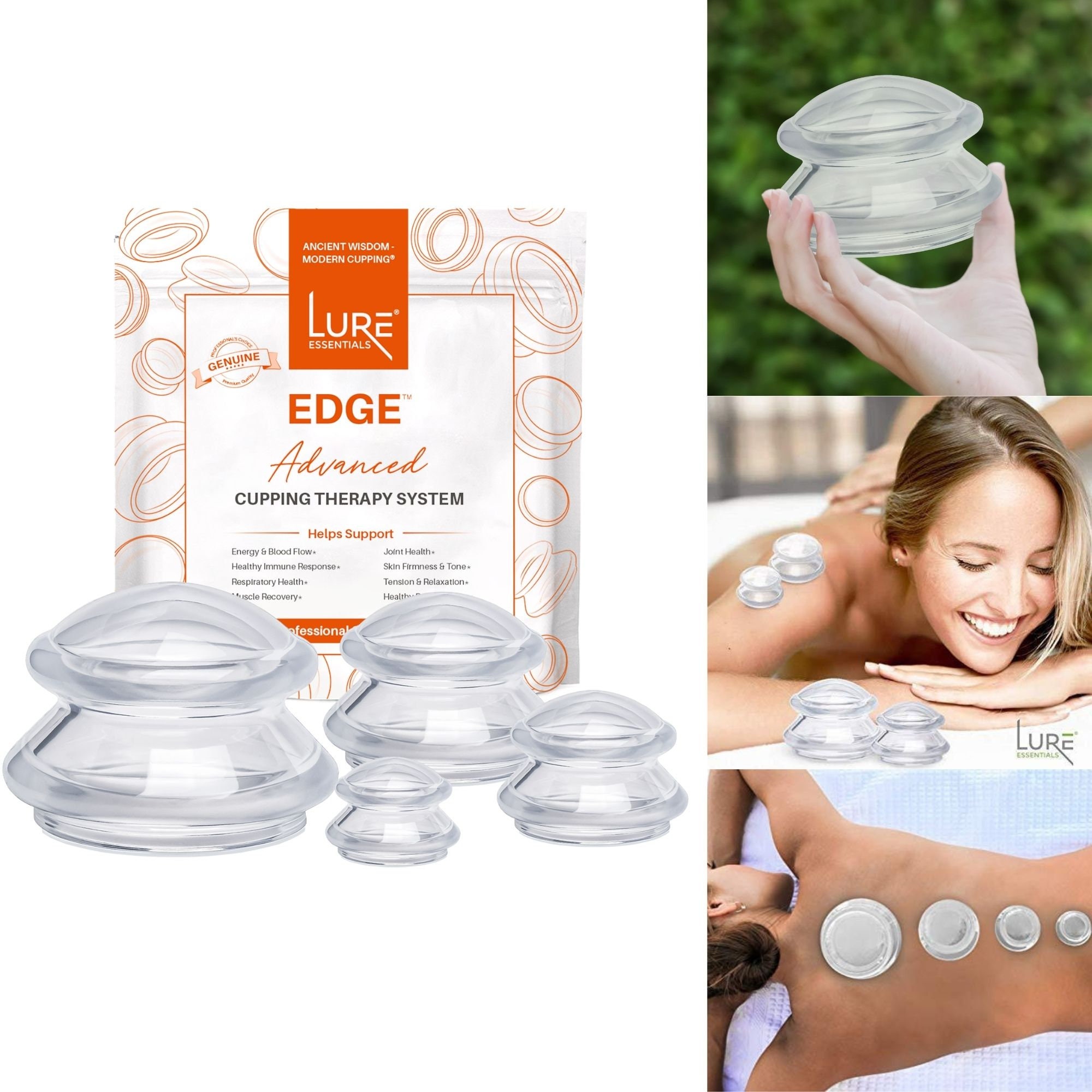 Cupping Therapy Cellulite Massage FREE Shipping Clear 