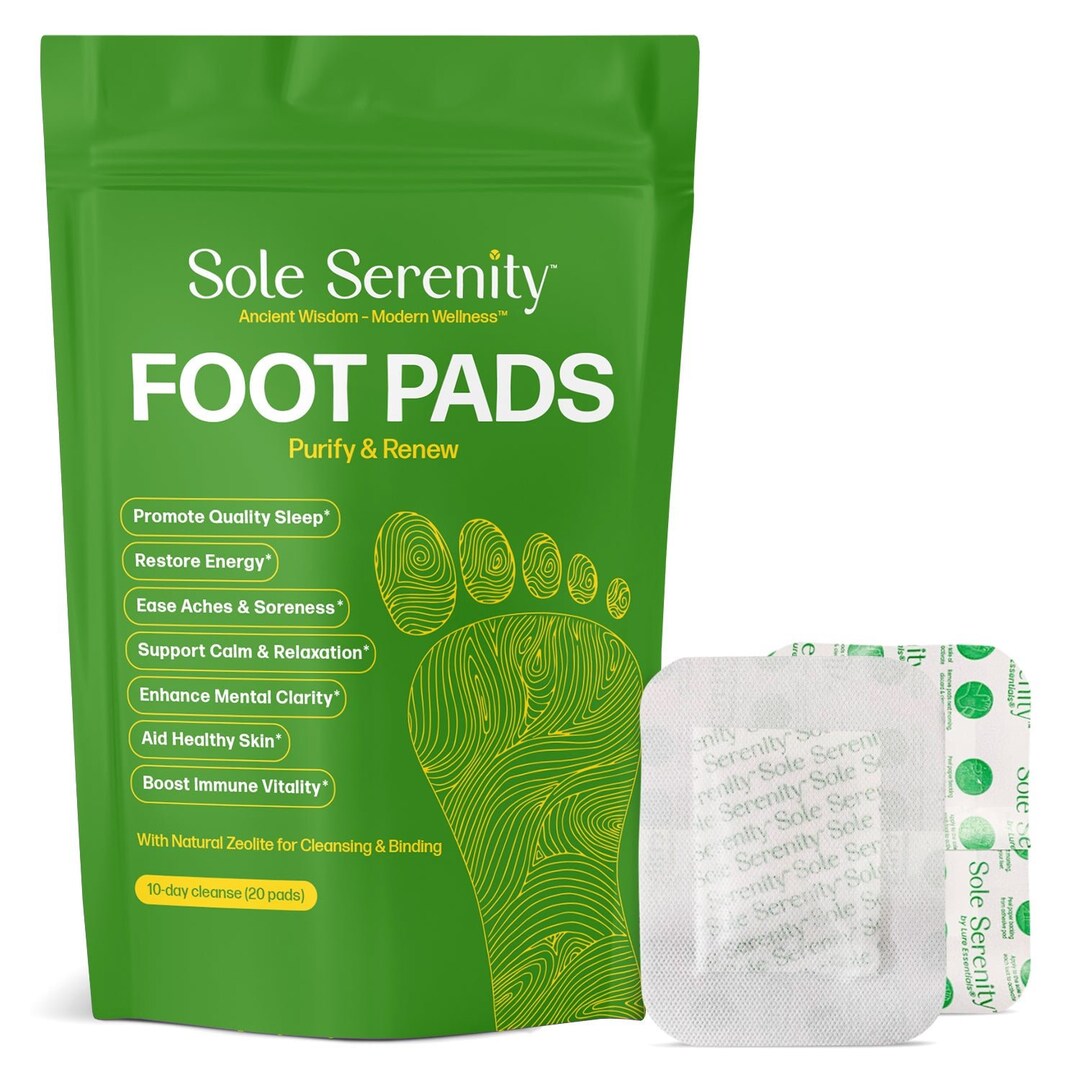 Heavy Metal Detox Foot Pads With Zeolite, Wormwood, Ginger, Bamboo