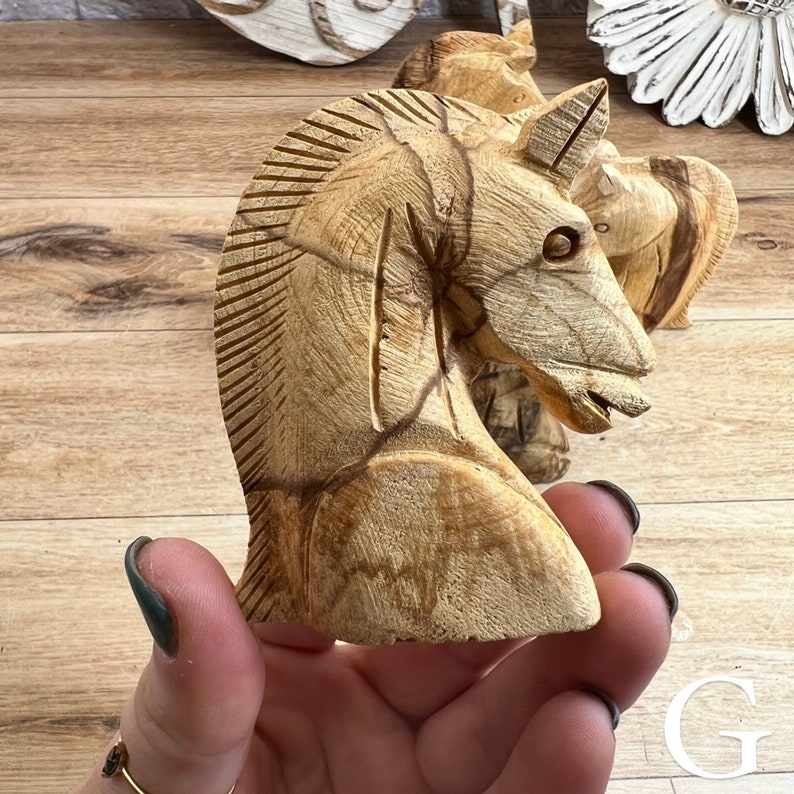 Palo Santo Horse Bust Palo Santo Wood Carving Consciously Sourced Palo Santo from Peru Holy Wood Horse Head G