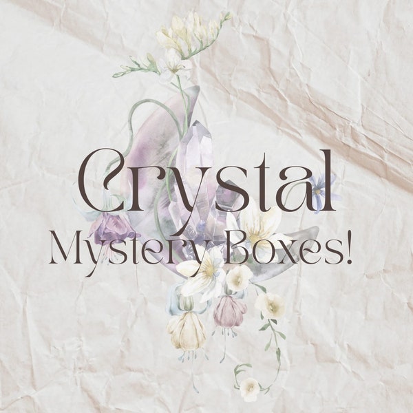 Crystal Mystery Boxes | Minerals, Fossils, Gems & Jewelry | Mystery Surprise Box | Intuitively Chosen Crystals