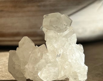 Apophyllite covered Quartz Stalactite Mineral Specimen | Zeolite from India | Quartz Natural Raw Zeolite Specimen | Stalactite Formation