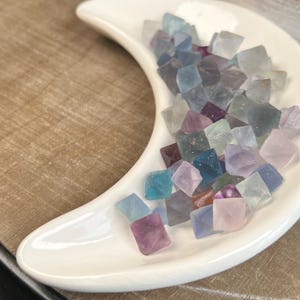 Extra Kleine Fluorit Oktaeder: Rohkristall