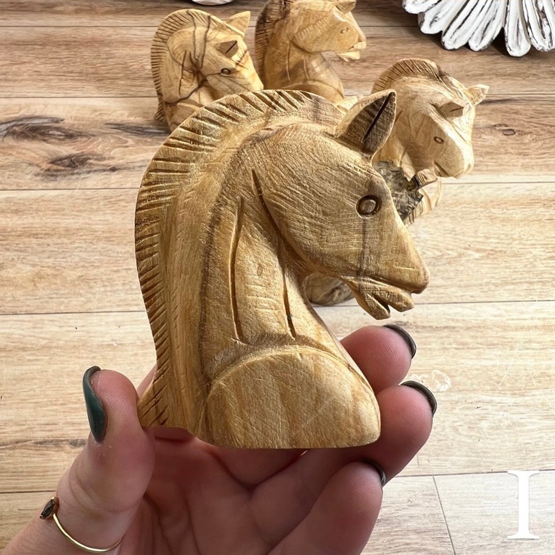 Palo Santo Horse Bust Palo Santo Wood Carving Consciously Sourced Palo Santo from Peru Holy Wood Horse Head i