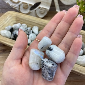 Rainbow Moonstone Tumble Stone: Pocket Crystals