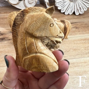 Palo Santo Horse Bust Palo Santo Wood Carving Consciously Sourced Palo Santo from Peru Holy Wood Horse Head F