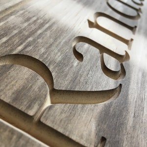 Personalised Engraved Sign Custom Carved Wooden Outdoor House Name Plaque 50 year no rot guarantee