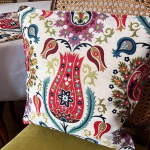 Housse de coussin oriental: Cadeau pour maison, Décoration boho chic, Coussin décoratif, Housse de coussin colorée, cadeau pour crémaillère