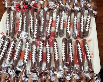 Football Chocolate Covered Pretzels
