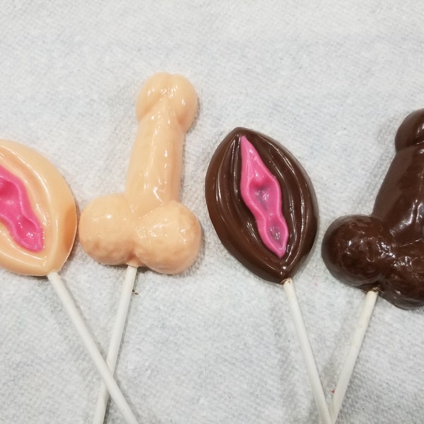 Bachelor Bachelorette Party Chocolate Penis & Vagina lollipops