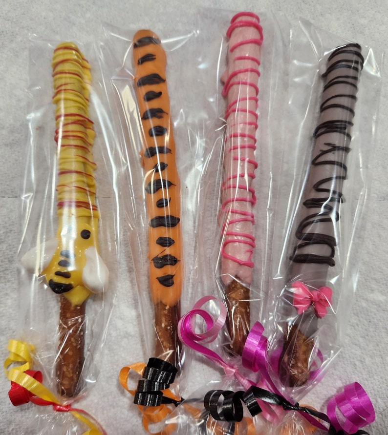 Honey Bear inspired Chocolate covered pretzels Party Favors image 1