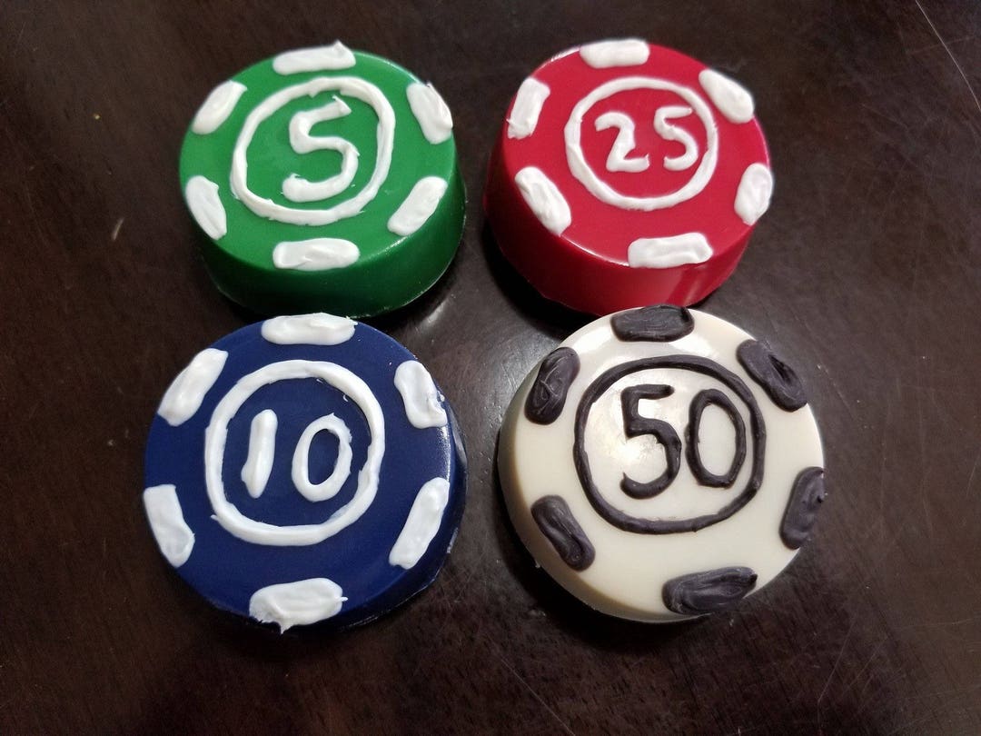 Poker Chips Chocolate Covered Cookies Etsy
