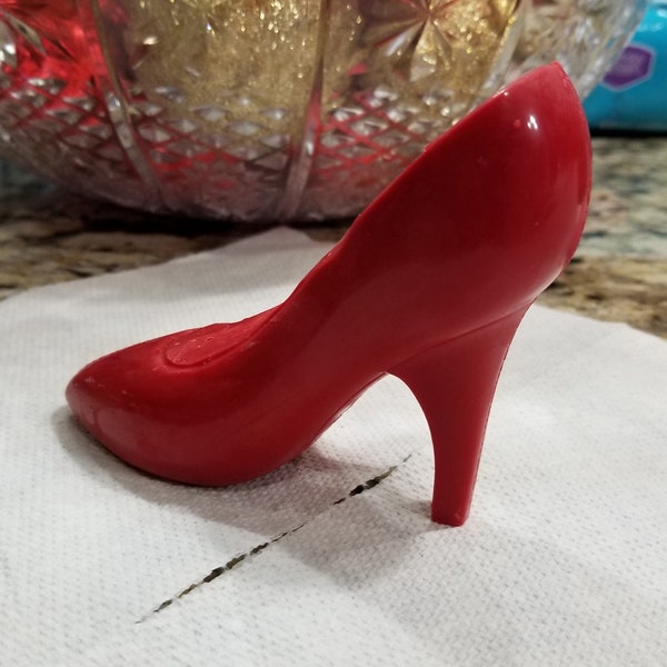 Solid Chocolate High Heel Shoe