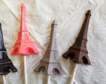 Eiffel Tower Paris Chocolate Lollipop