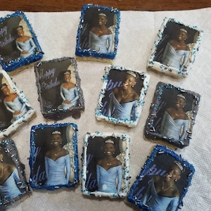 Custom Photo picture LOGO edible image chocolate chocolate covered rice krispie treats
