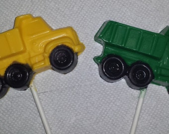 Dump Tonka Truck Chocolate Lollipop Party Favors