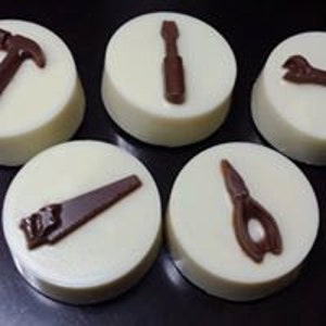Tool Set Hammer Saw Pliers Wrench Screwdriver Chocolate Covered Cookies Party Favors