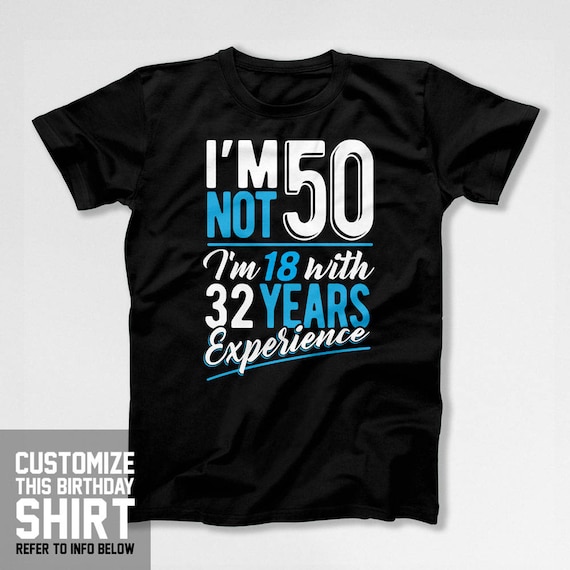 50th Birthday Gift For Men 50th Birthday Present Custom T Etsy