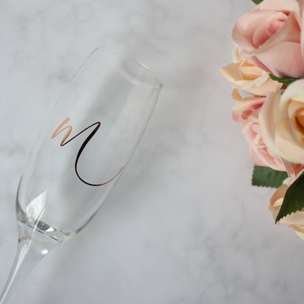Champagne Flute | Personalised Bridesmaid Gift | Bridesmaid Champagne Glass | Bridal Shower