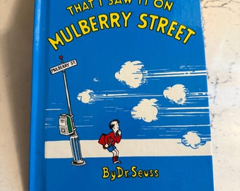 Vintage "En te bedenken dat ik het op Mulberry Street zag" van Dr. Seuss