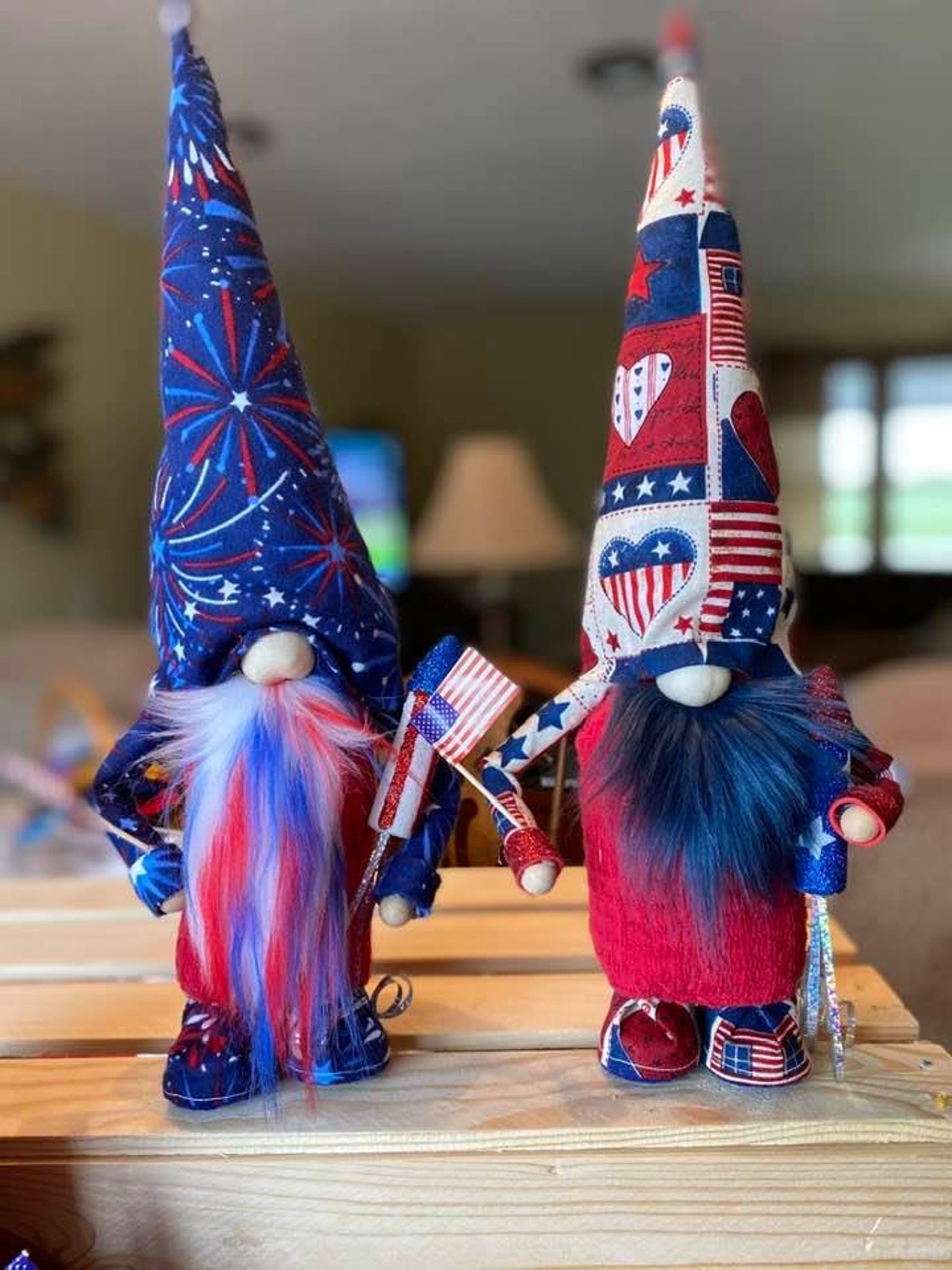 Patriotic Gnomes 4th of July Gnome Red White and Blue  Etsy