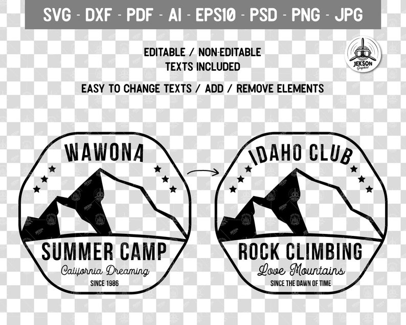 Download Outdoor Premade Download Cut Commercial Small Business Silhouette Watermark Mountain Adventure Graphic Svg Summer Camp Svg Custom Logo