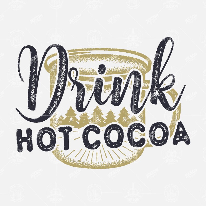 Cuts for Cricut Clipart PNG Decoration Drink Hot Cocoa SVG Silhouette Holiday Vector Xmas Cutting Christmas Cut File Instant Download