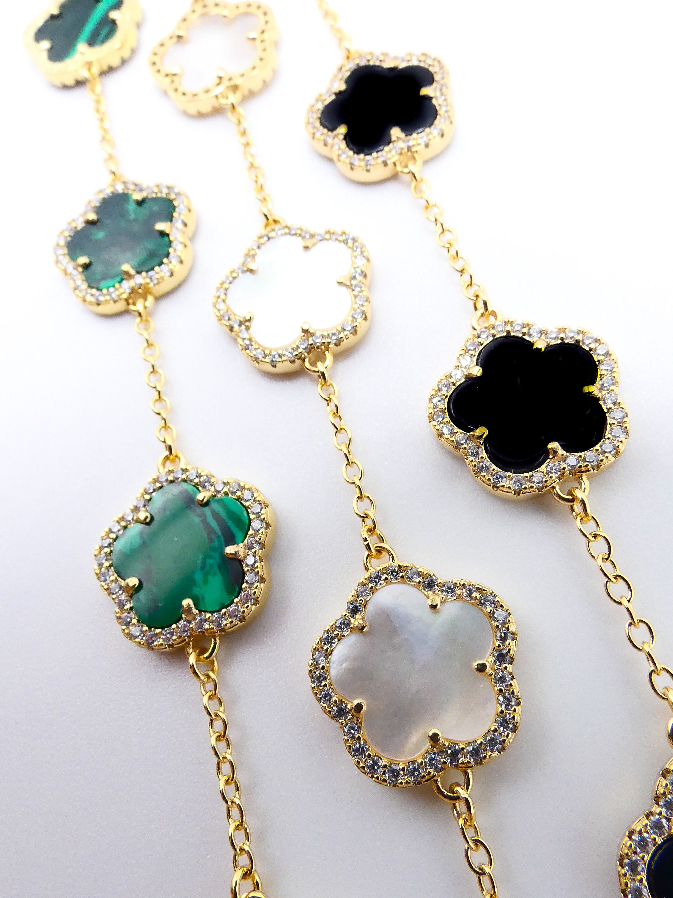 アクセサリー Florentine #5 Fashion Lucky Five-Petal Flower Five-Leaf Clover Colored
