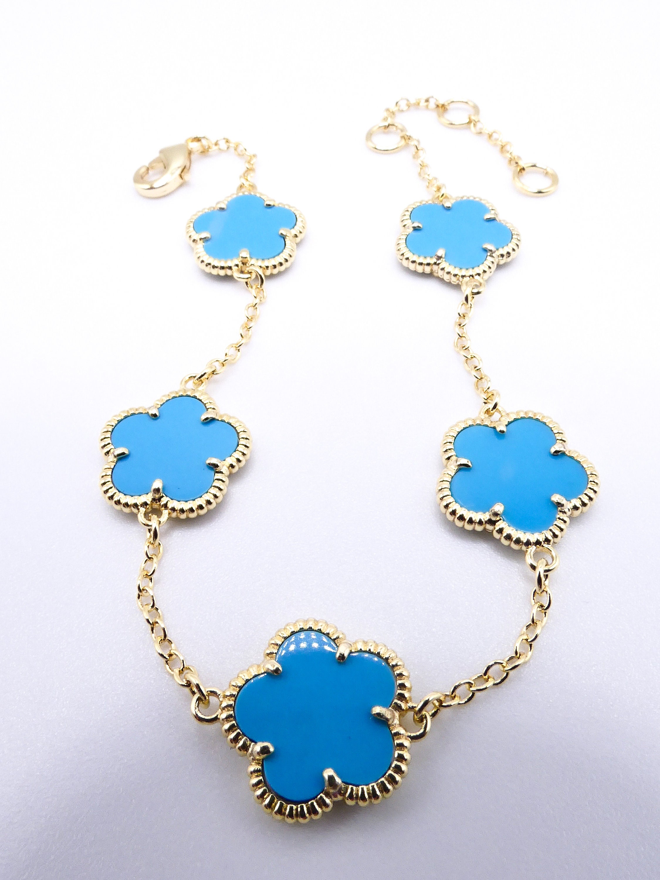 Van Cleef & Arpels Style Counter Four-Leaf Clover Necklace – El blin-blín