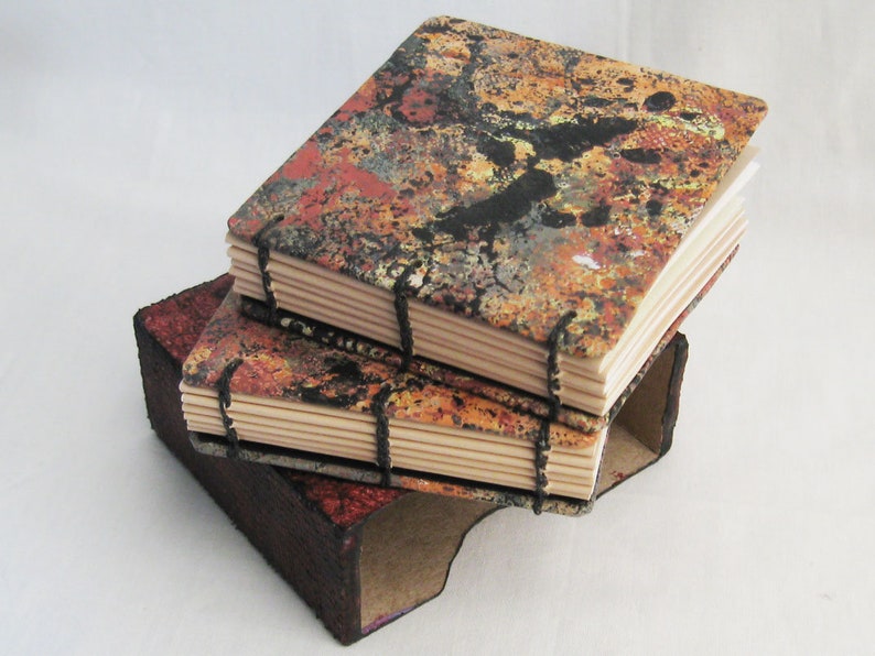 Mini Diary Set With Quotes And Slipcase Small Journals Etsy
