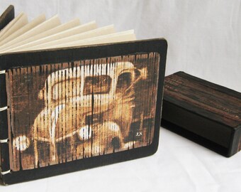 old truck Journal, Old Mack, small brown diary with quotes, rustic art, truck lover book