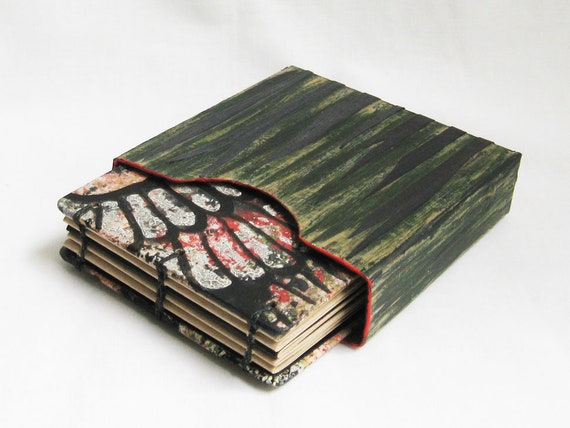 Small Book With Slipcase, Square Sketchbook, Toned Tan Paper, Coptic  Binding, Artists Book, Gift Book, Handmade Journal, Original OOAK Book 