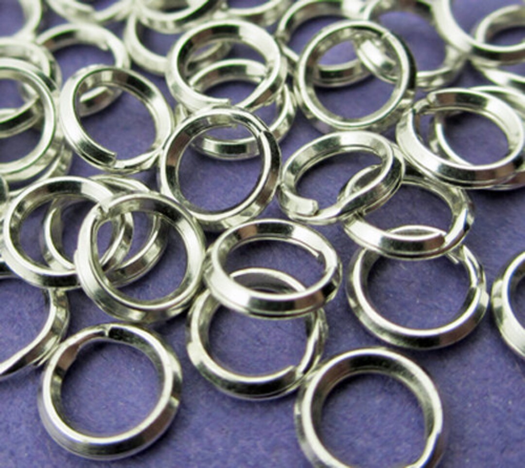 New 5mm 925 Sterling Silver Split Ring Jump Rings 10pcs. Etsy
