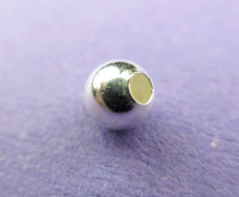 New 4mm 925 Sterling Silver Round Spacer Bead 12pcs Etsy UK