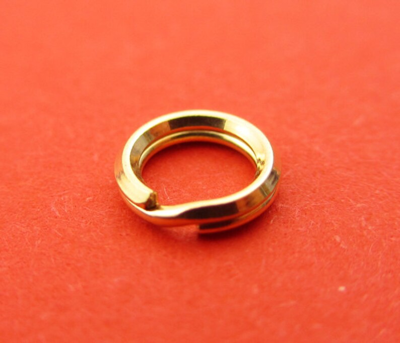 New 5mm 14k Gold Filled Split Ring Jump Rings 10pcs Etsy UK
