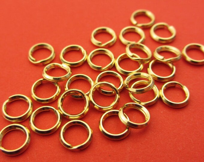 New 5mm 14k Gold Filled Split Ring Jump Rings 10pcs Etsy UK