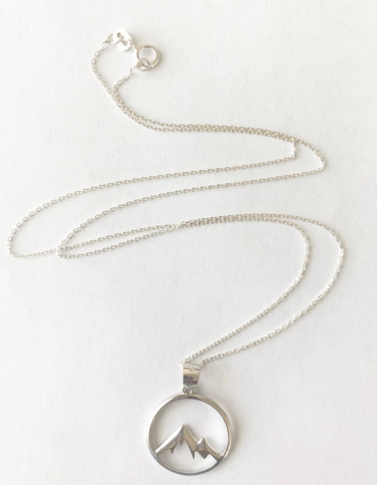 Sterling Silver Mountain Necklace