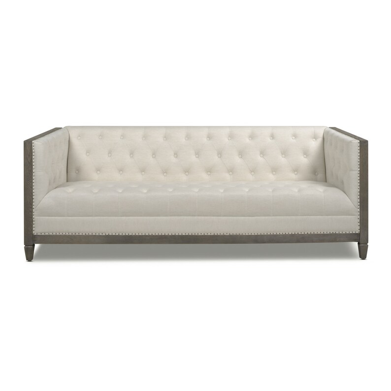 Jennifer Taylor Home Sylvan Farmhouse Oak Tuxedo Sofa Natural Etsy