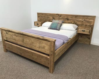 wooden bed frames uk rustic bodmin high end bed frame chunky solid rustic pine wood with headboard all sizes available free uk delivery rustic bed frame etsy wooden bed frames uk rustic bodmin high end bed frame chunky solid rustic pine wood with headboard all sizes available free uk delivery rustic bed frame etsy