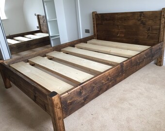 wooden bed frames uk chunky the camden reclaimed bed frame chunky solid rustic pine wood with headboard all sizes available free uk delivery slim wood bed frame etsy wooden bed frames uk chunky the camden reclaimed bed frame chunky solid rustic pine wood with headboard all sizes available free uk delivery slim wood bed frame etsy
