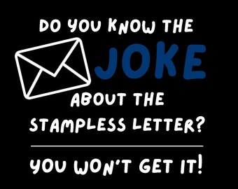 Postal Worker Design - Do you Know the Joke About the Stampless Letter? You Won't Get It! Mailman design