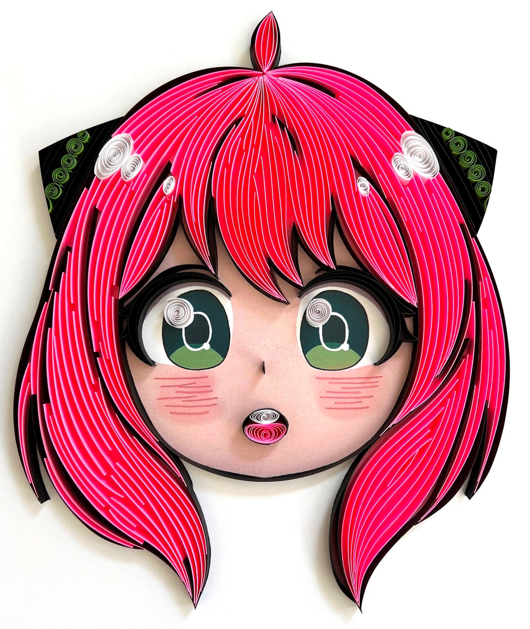 Anya Anime Paper Quilling Artwork Anya Anime Illustration Anime Lovers