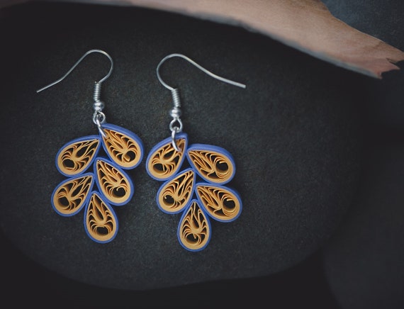 DIY Quilling Earrings | Trendy Paper Earrings