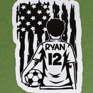 Soccer Customizable Waterproof Stickers