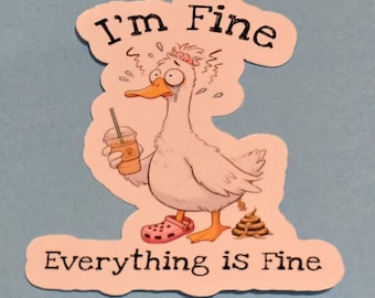 Silly Goose Waterproof Sticker