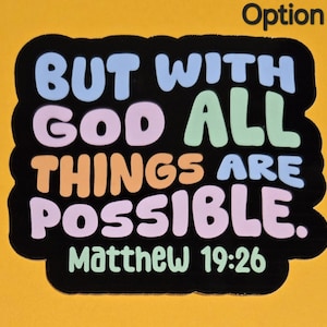 Christian Waterproof Stickers
