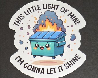 This Little Light of Mine Waterproof Sticker