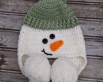 Best Selling Snowman Hat / Crochet Snowman Hat / Crochet Hat