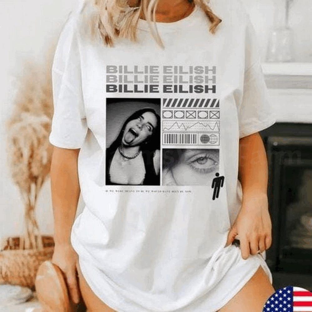 Billie Eilish Oversized Hoodie - Alternative Pop Music Sweatshirt