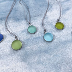 Sea Glass Necklace - Cultured Sea Glass Necklace - Pendant Necklace - Beach Necklace - Necklace for Woman
